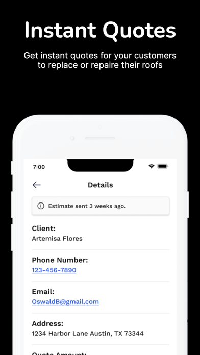 Screenshot 2 of Roofing Tech App