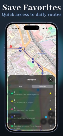Chisinau Public Transport Map iPhone screenshot