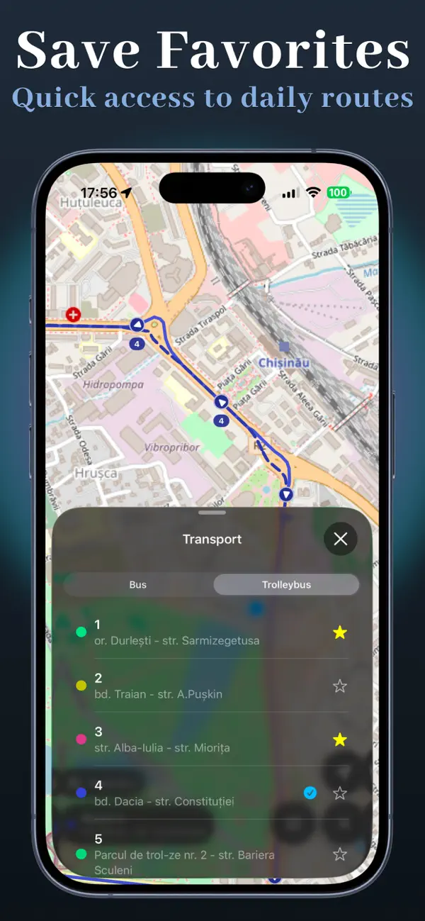 Screenshot #3 pour Chisinau Public Transport Map