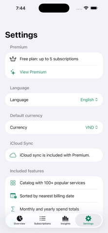 App screenshot