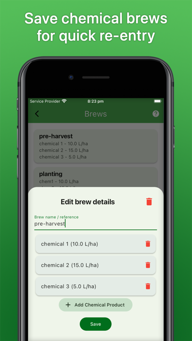 Spraybook: Spray Record Diary Screenshot