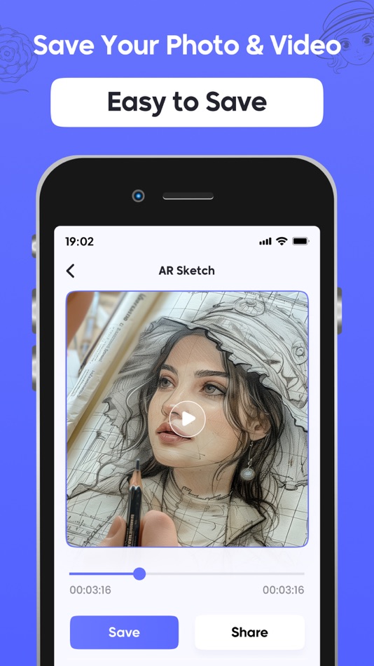 #10. AR Sketch - Trace Anything (iOS) Podle: Nikhil Viradiya