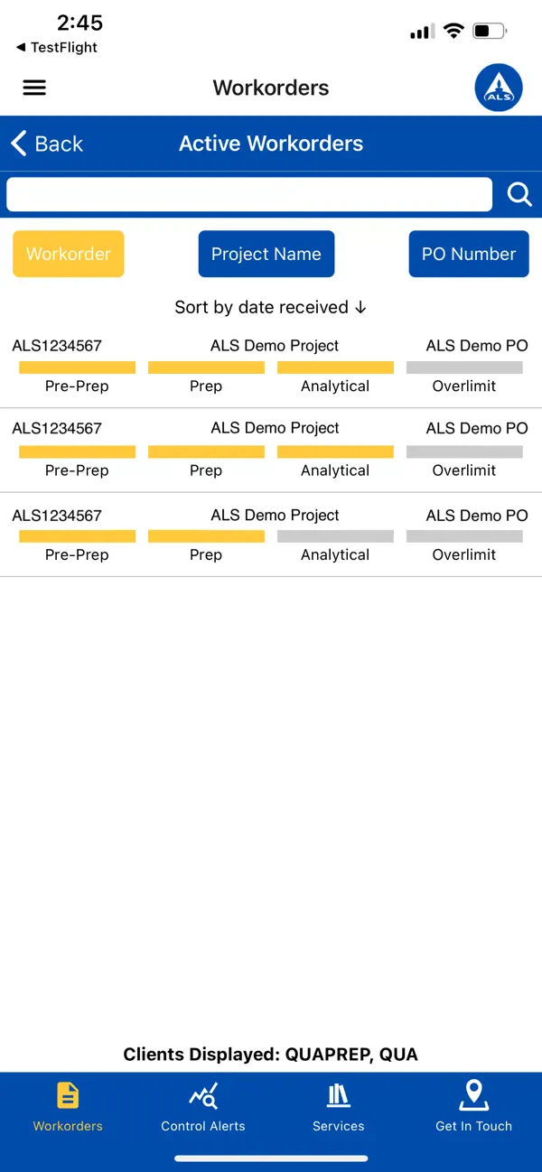 Screenshot #2 pour ALS Geochemistry