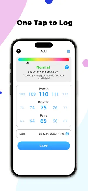 Blood Pressure Jot: Tracker screenshot 3