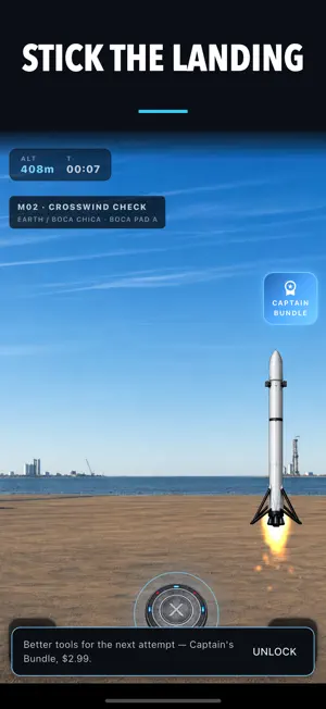 Rocket Landing: Moon Lander screenshot 1