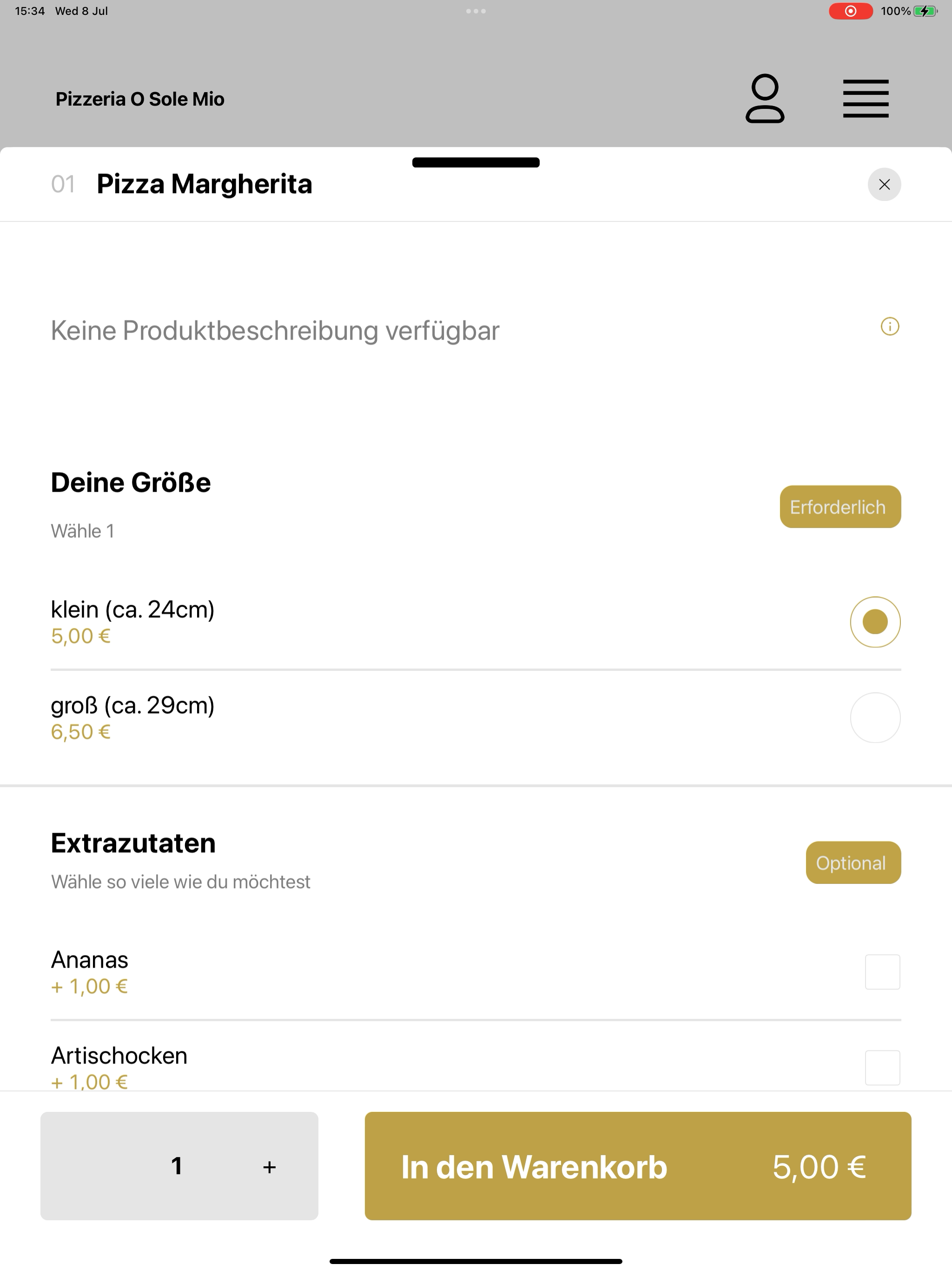 Pizzeria O Sole Mio screenshot 13