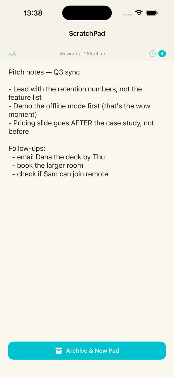 iPhone screenshot