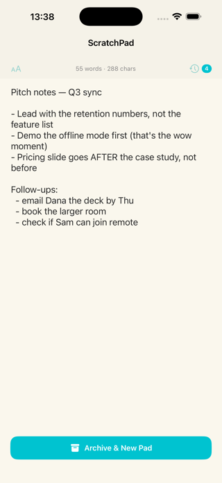Quick Notes Jot Pad & Write Screenshot 1 of 3
