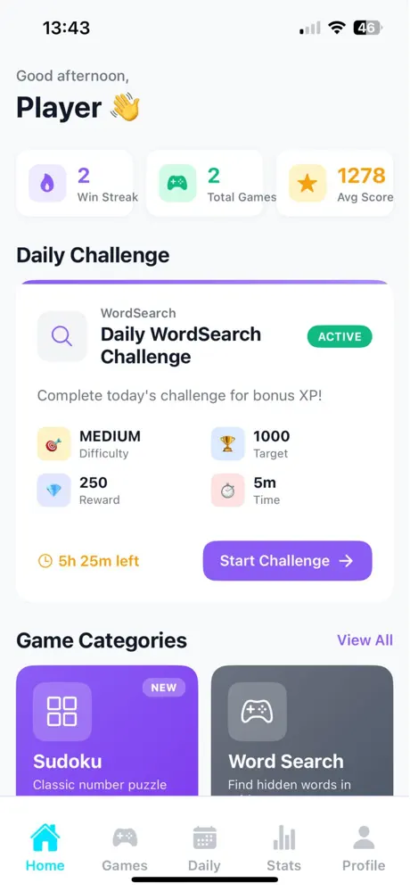 BrainGames main screen screenshot