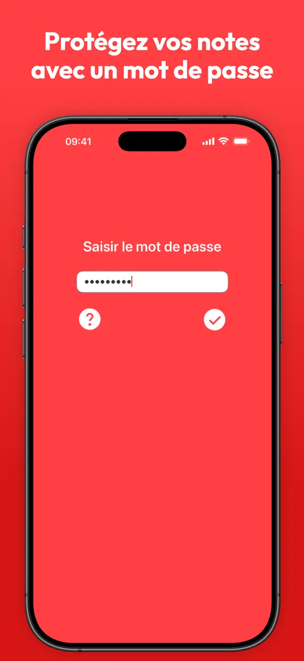 Screenshot #1 pour Carnet sécurisé