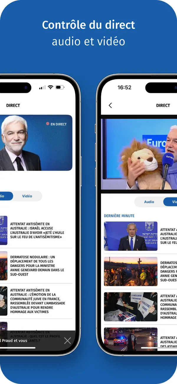 Screenshot #3 pour Europe 1: radio, podcast, actu