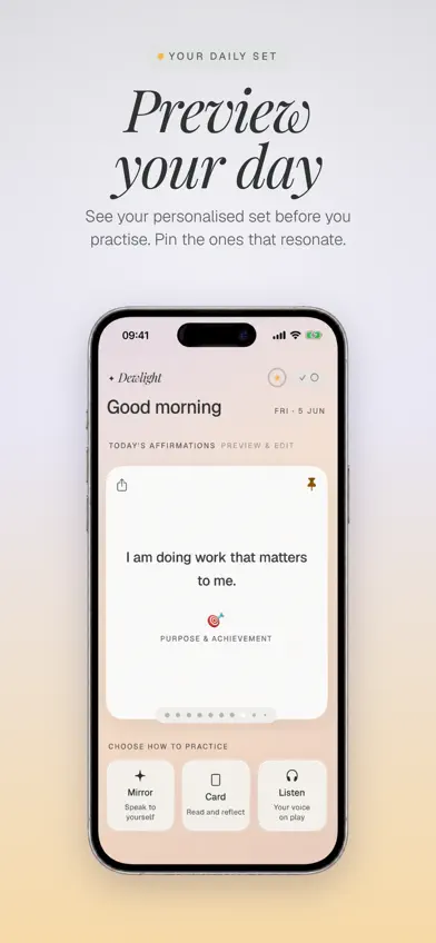 Dewlight: Daily Affirmations screenshot 4