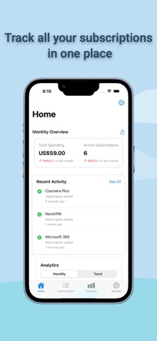 SubSense screenshot