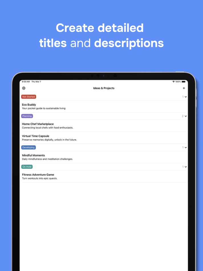 #2. Ideaful: To-do list & Notes (iOS) Podle: Odd Omens