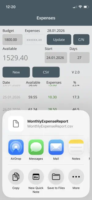 Monthly Expense screenshot 3