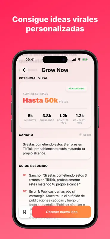 Grow Now - Hazte viral con IA screenshot 2 of 5
