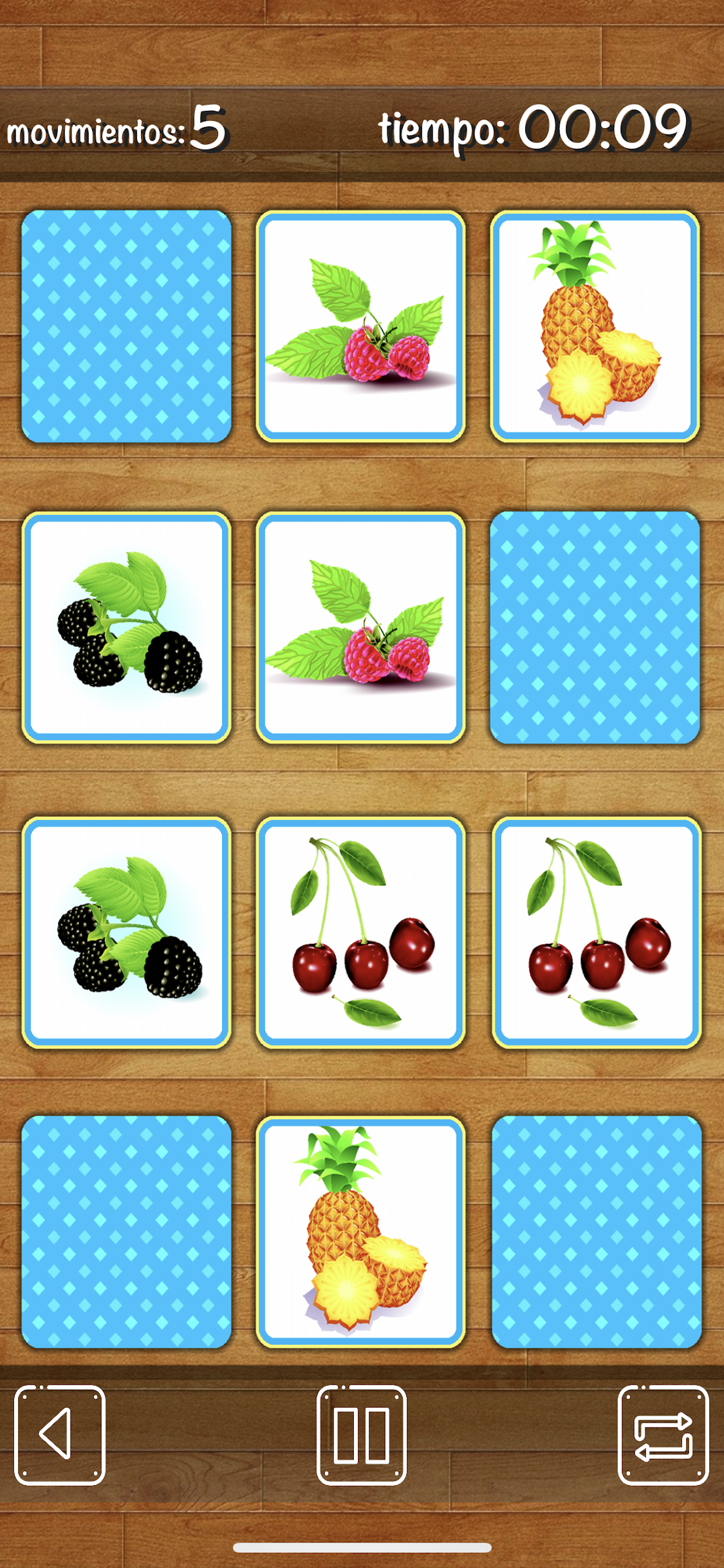 ¡Juego de memoria para niños!