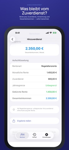 Renten Rechner 2026 iPhone screenshot