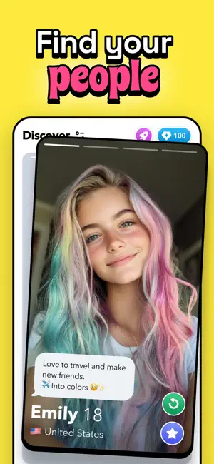 Hoop - Make New Friends & Chat iPhone screenshot 1