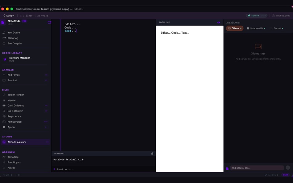 #2. Note Code Editor (macOS) De: Cuma Gokhan GUNAL