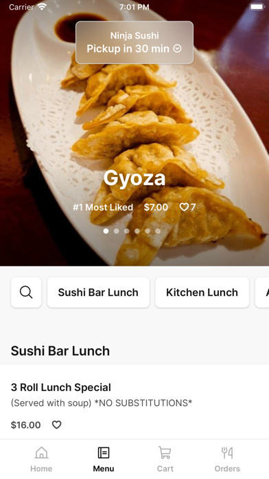 Ninja Sushi To Go iPhone screenshot 2 - Food & Drink app