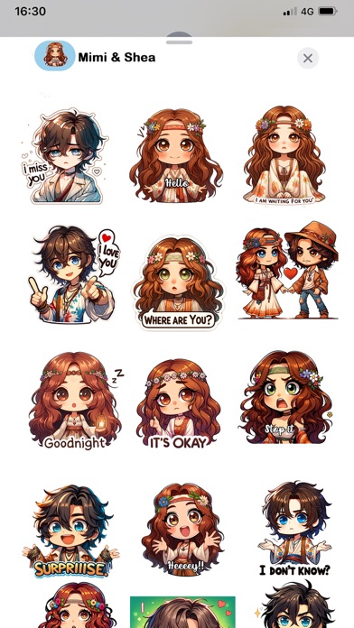 Mimi and Shea, Love Sticker Screenshot