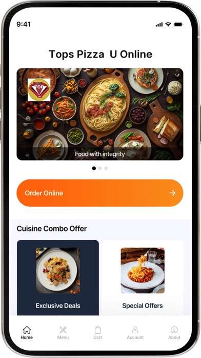 Tops Pizza 4 U Online Screenshot