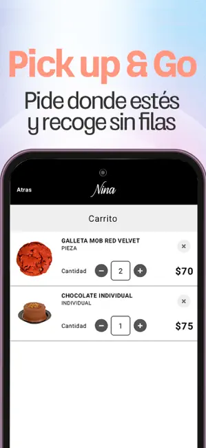 Nina Pastelería iPhone screenshot 4