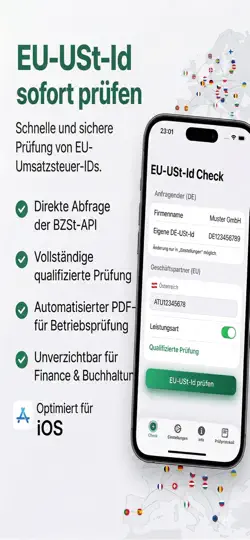 Screenshot von VATCheck EU auf dem iPhone 1