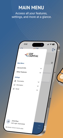 CDF Capital Mobile iPhone screenshot