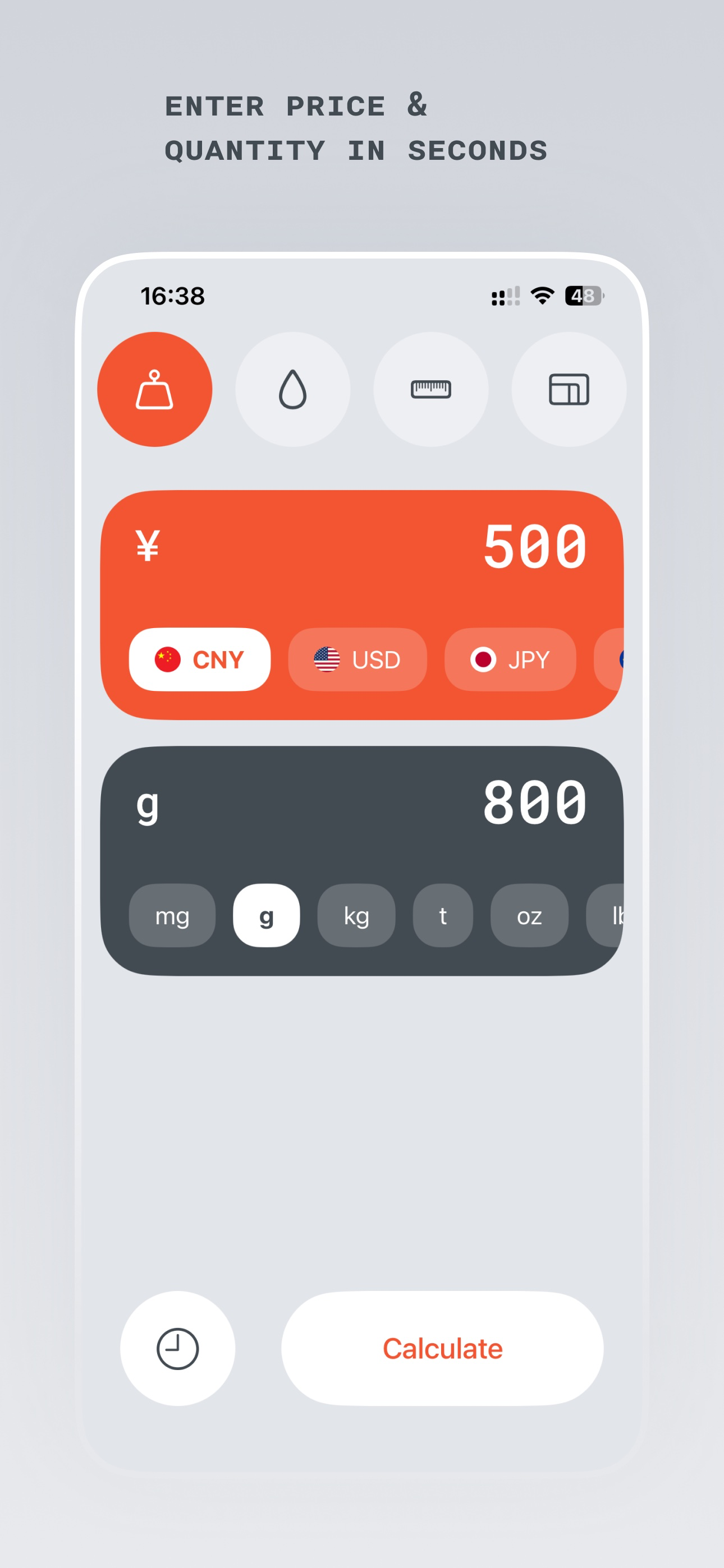 unitor: Unit Price Calculator