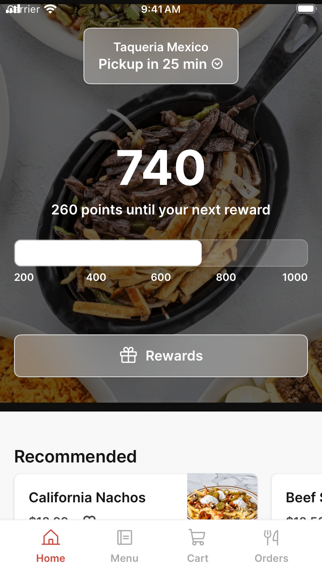 Taqueria Mexico iPhone screenshot 1 - Food & Drink app