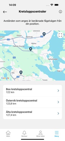 Nacka vatten och avfall iPhone screenshot 3