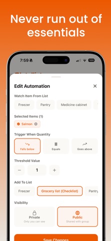 Intellist: Lists & Inventory iPhone screenshot