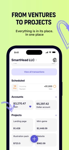 onbalance: cash flow tracker screenshot