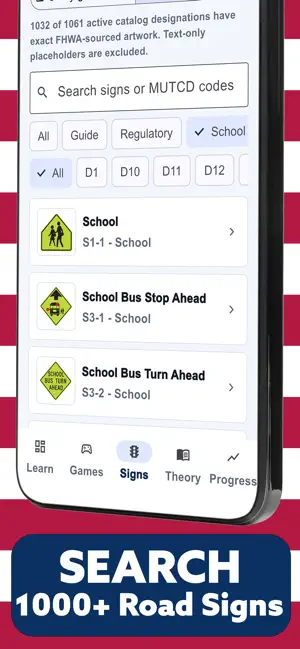 Road Signs & DMV Theory USA screenshot 4