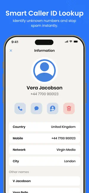 Second Number for Call - Text screenshot 3