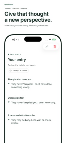 MindSteer: CBT & Mood Journal Screenshot 1 of 8