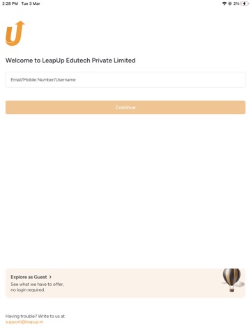 Leapup Edutech iPad screenshot 1