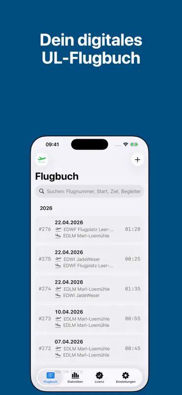 UL Flugbuch screenshot 1 of 6