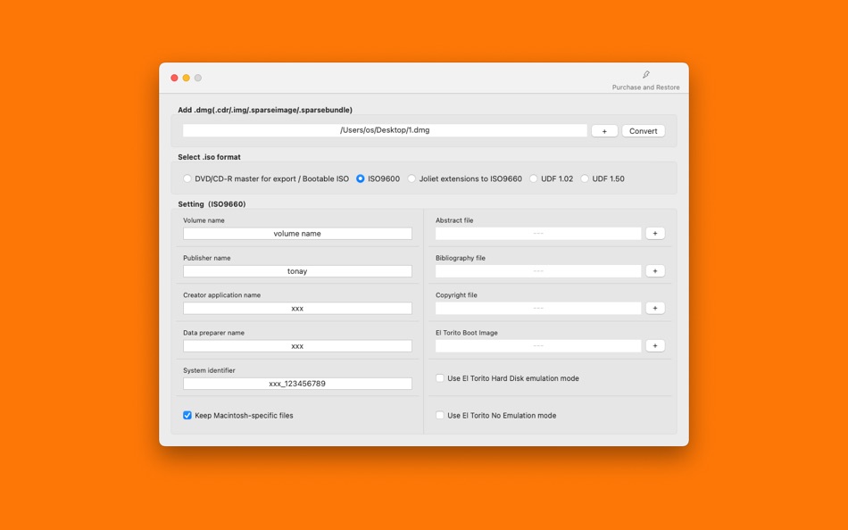 #3. Convert DMG to ISO Pro (macOS) 由: 瑞英 段