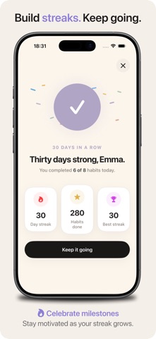 Habitios – Habit Tracker iPhone screenshot