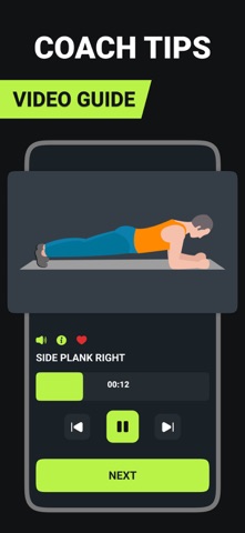 Lose Belly Fat at Home－30 Days iPhone screenshot