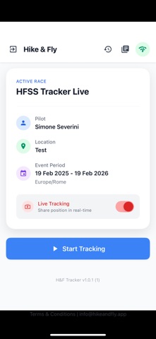 HFSS Tracker screenshot