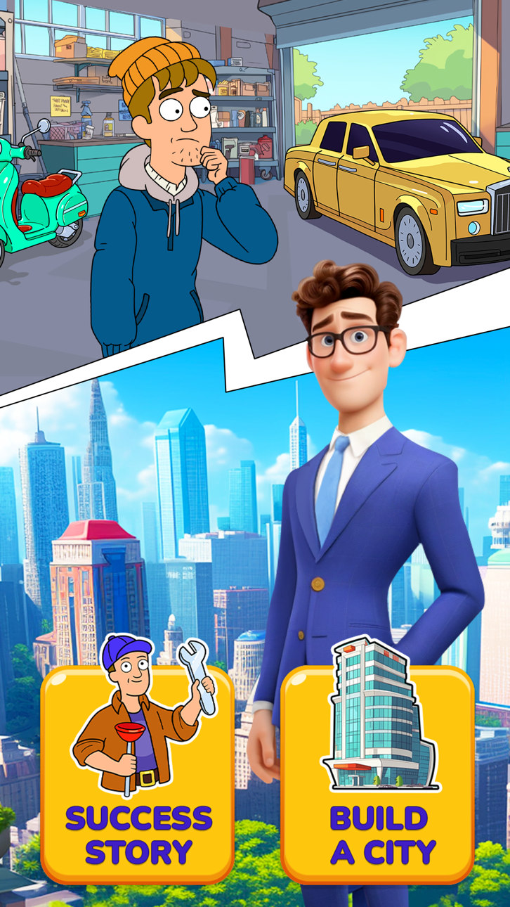 Cash King: Tycoon Earn Money iOS Mod IPA screenshot 1 - iOS game interface