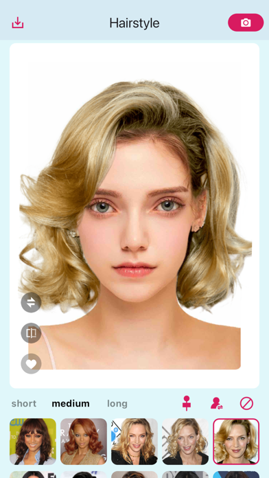 Hair Filter - Hairstyle Try On Screenshot 1 - AppWisp.com Hair Filter - Hairstyle Try On Screenshot 1 - AppWisp.com