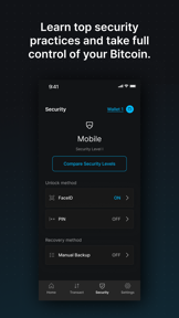 Blockstream BTC Wallet (Green) screenshot
