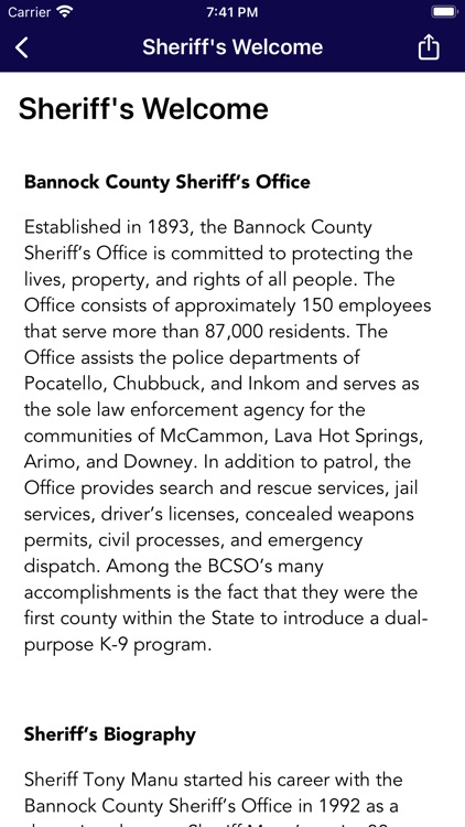 Bannock Co Sheriff’s Office ID