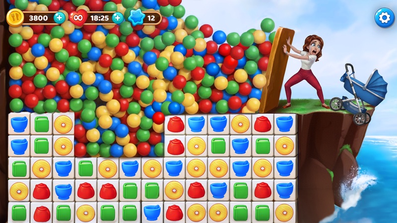Manor Cafe: juegos de unir 3 screenshot 6
