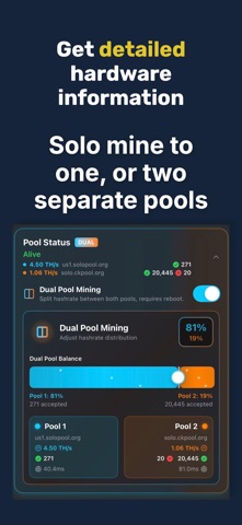 HashWatcher-Miner Dashboard Screenshot 4 of 8